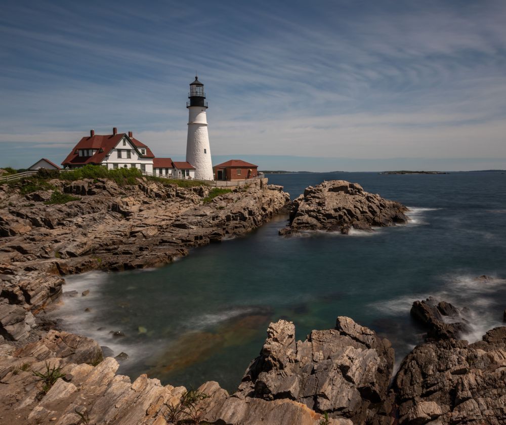 Beacon On The Rocky Coast Photography Art | 910photography
