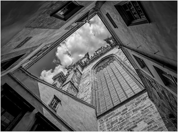 Gothic Heights: A Skyward View Of Prague's Church Photography Art | 910photography