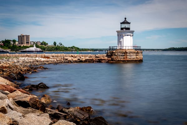 Guiding the Way: Spring Point Lighthouse in Portland, Maine – Nautical Wall Art & Coastal Home Décor