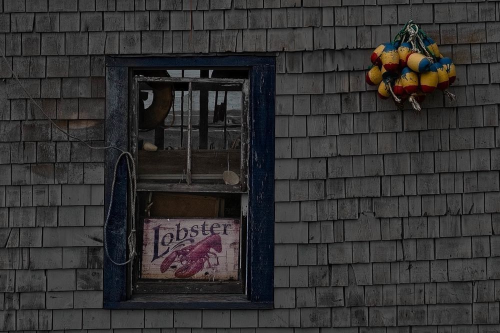 Through the Lobster Shack Window – Portland Maine Coastal Photography Print