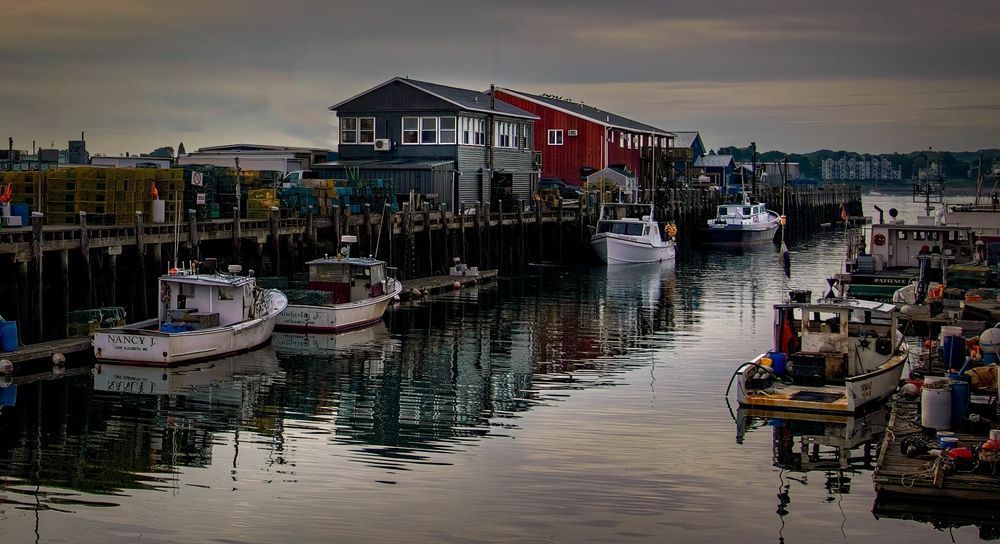 Morning Calm at the Portland Maine Lobster Harbor