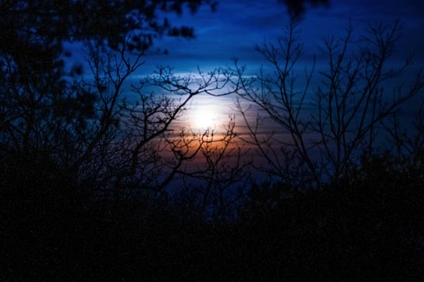 Blue Sunset Silhouette | Cheaha State Park Alabama Fine Art Print | Bama Price