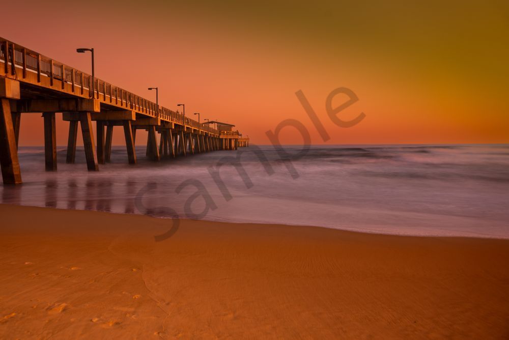 Alabama Amber: Gulf State Park Pier Sunset Art Print | www.bamaprice.com