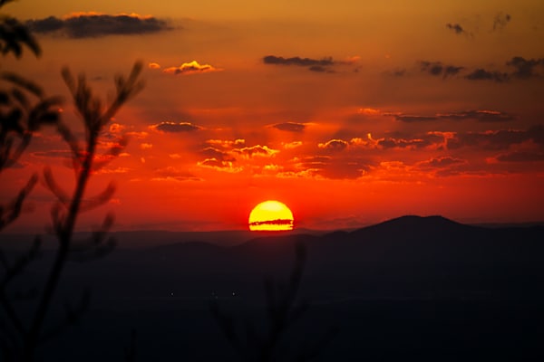 Fiery Horizon | Cheaha State Park Alabama Sunset Fine Art Print | Bama Price