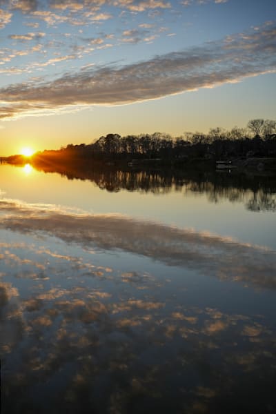 Golden Reflections Black Warrior River | Tuscaloosa Alabama Fine Art Print | Bama Price