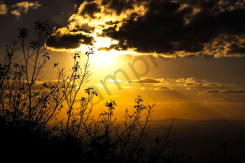 Golden Whispers at Dusk | Cheaha State Park Fine Art Sunset Print | Bama Price