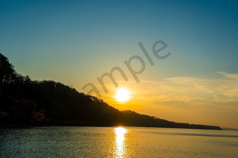 Dawn's Embrace on the Tennessee River | Waterloo Alabama Sunrise Print | Bama Price