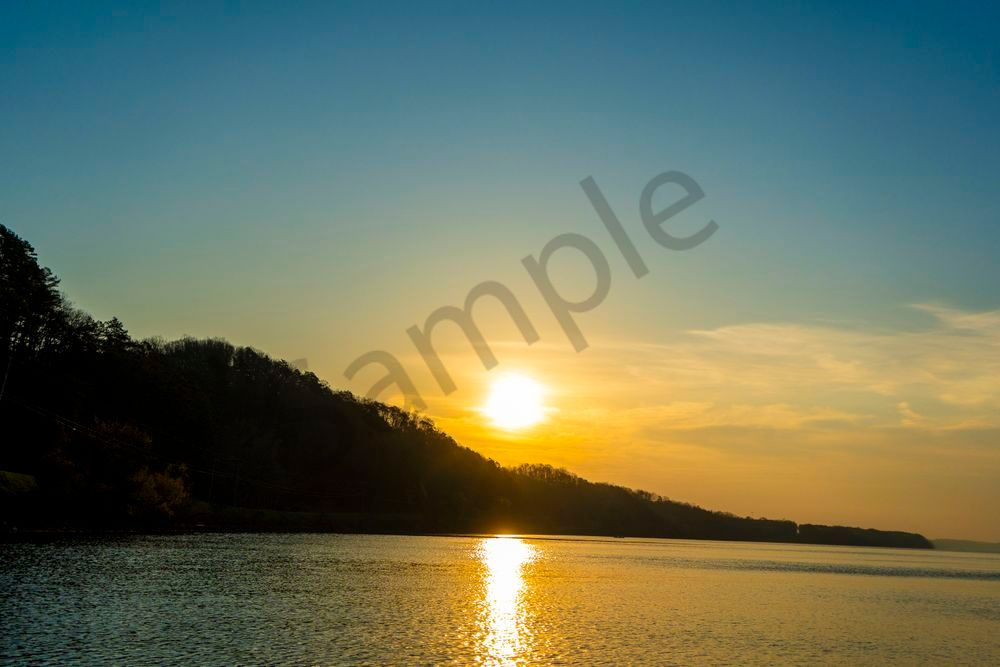 Dawn's Embrace on the Tennessee River | Waterloo Alabama Sunrise Print | Bama Price