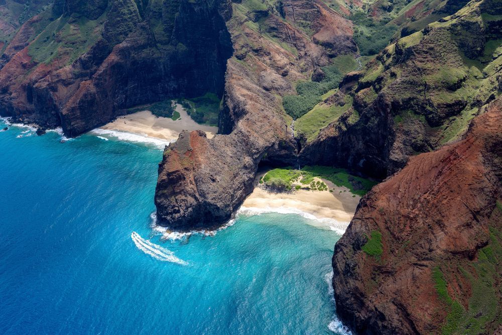 NÄ Pali Held By the Coast | NÄ Pali Coast Fine Art Print