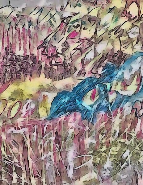 Rainy Day Landscape With Wind Art | Cynthia DuVal Creative Studio