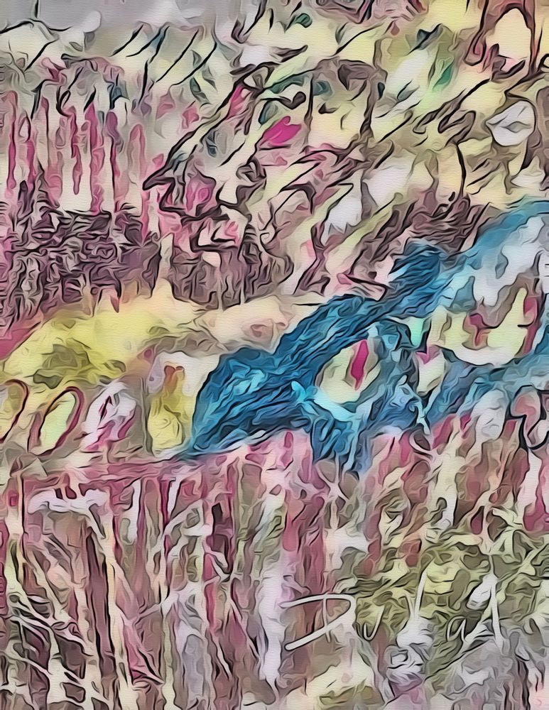 Rainy Day Landscape With Wind Art | Cynthia DuVal Creative Studio