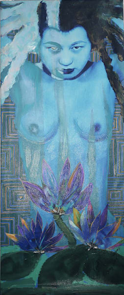 Leah Barrows Blue Goddess