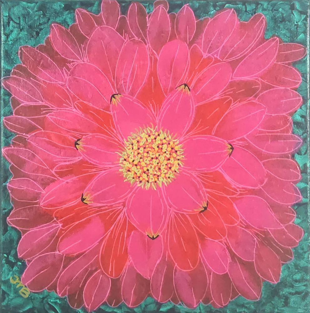 Blush Bloom: A Collage Of Pink Petals Art | Left Brain Creative - Art by JMB