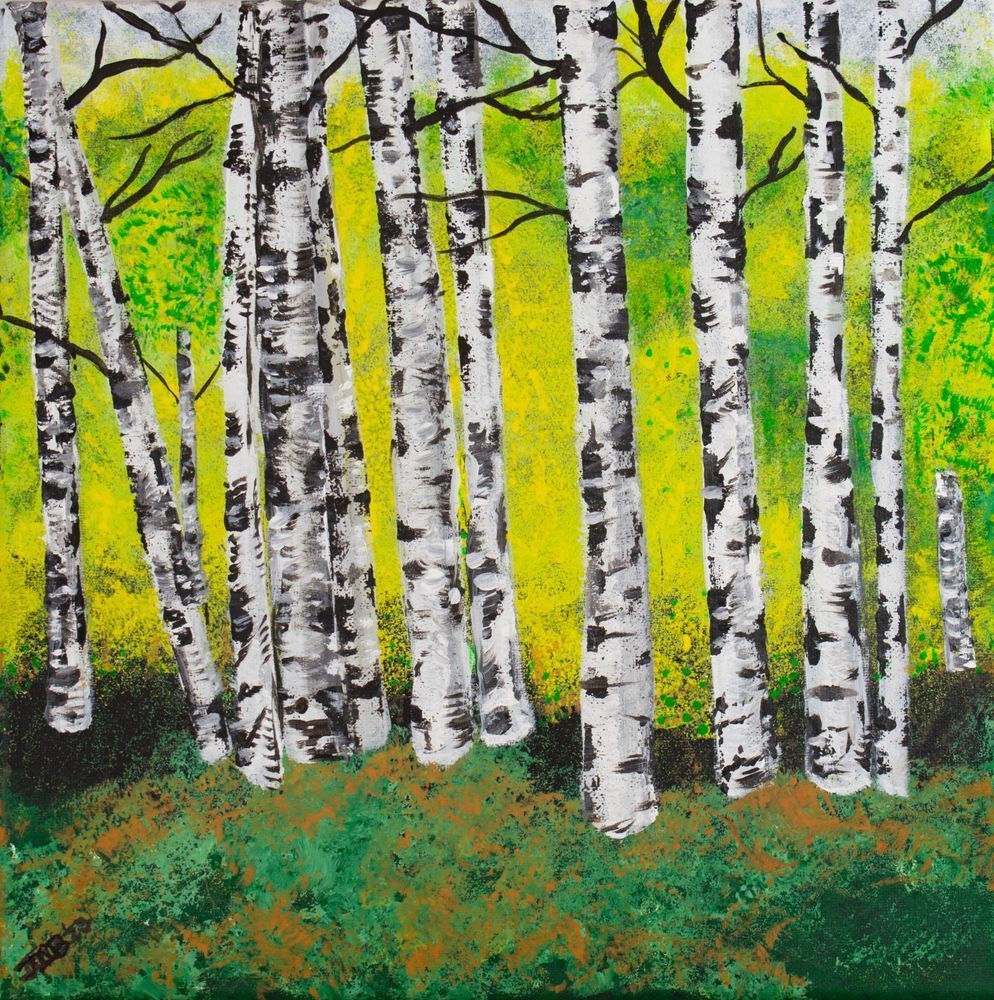 Birch Symphony Art | Left Brain Creative - Art by JMB