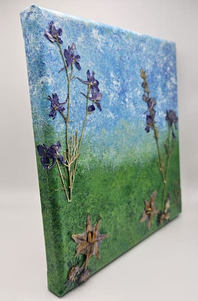 Wildflowers in Spring - Mixed Media Floral Artwork