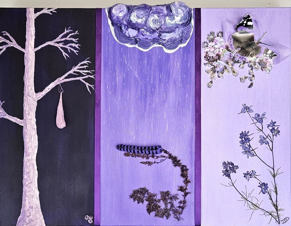 Metamorphosis In Violet Art | Left Brain Creative - Art by JMB