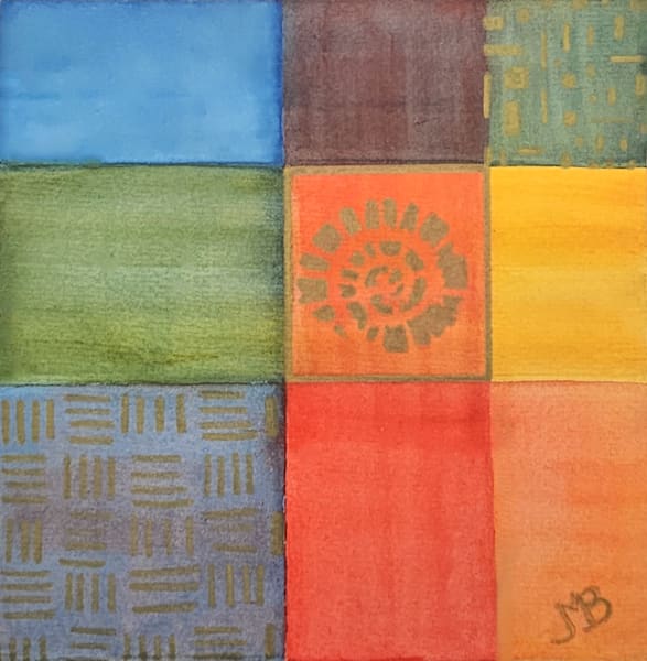 "Rhythms of Earth - Watercolor Abstract"