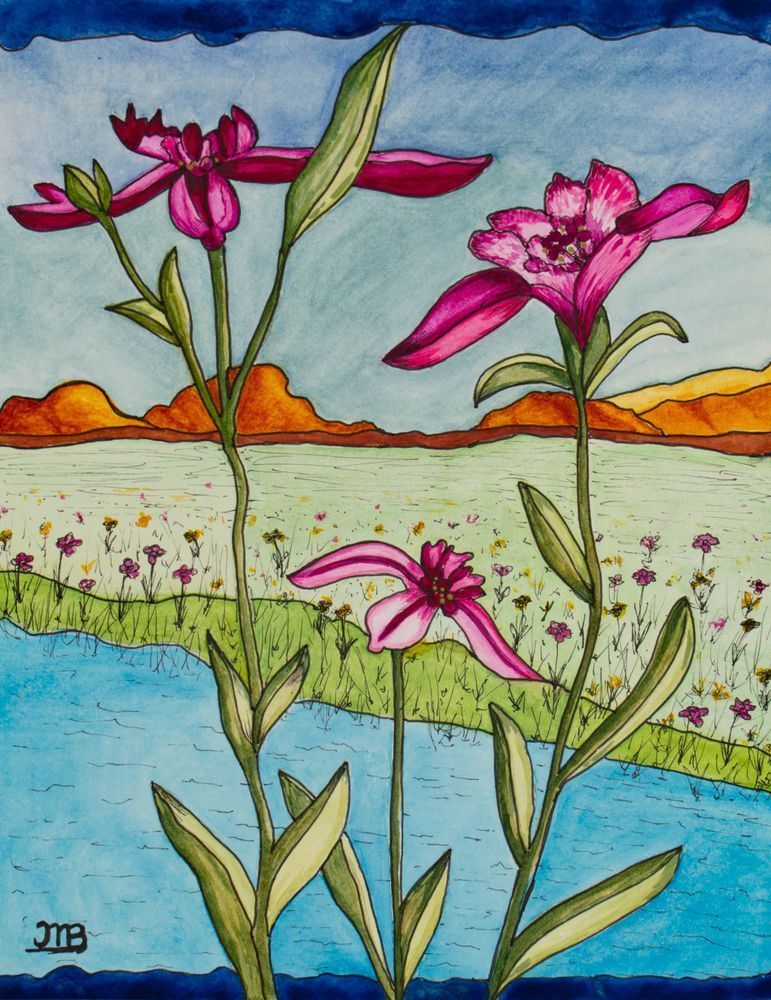 Dancing Iris Art | Left Brain Creative - Art by JMB