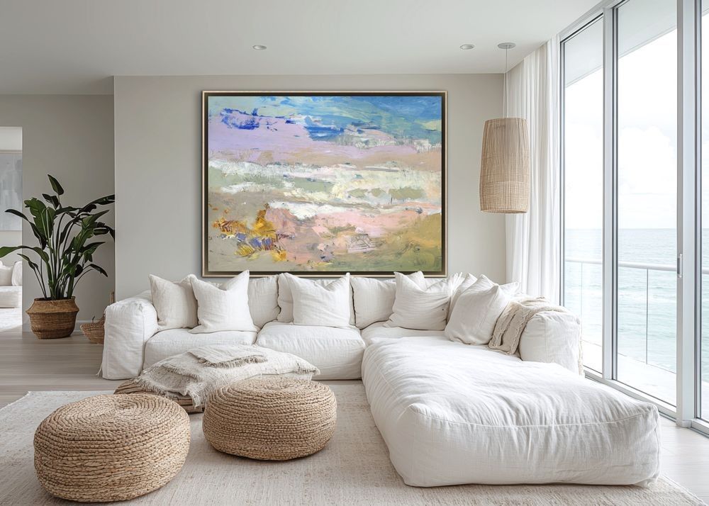 Beloved Artists Linen Editions, embellished oversize art