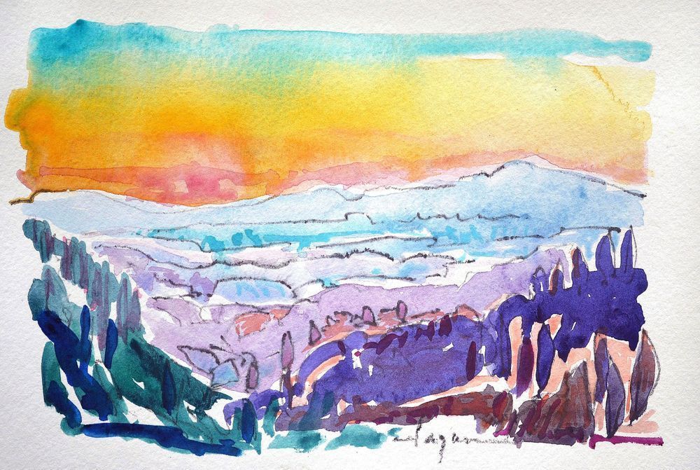 Florence Sunset Art | Dorothy Fagan Fine Arts