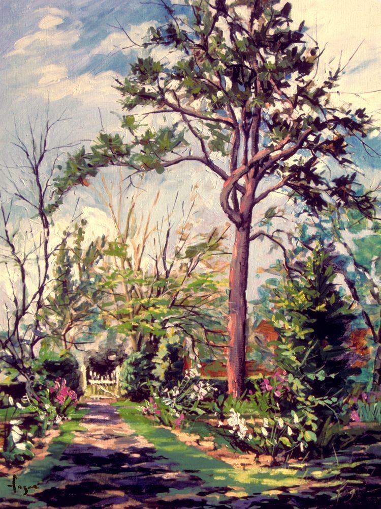 Cutchin Garden Painting Print by Dorothy Fagan