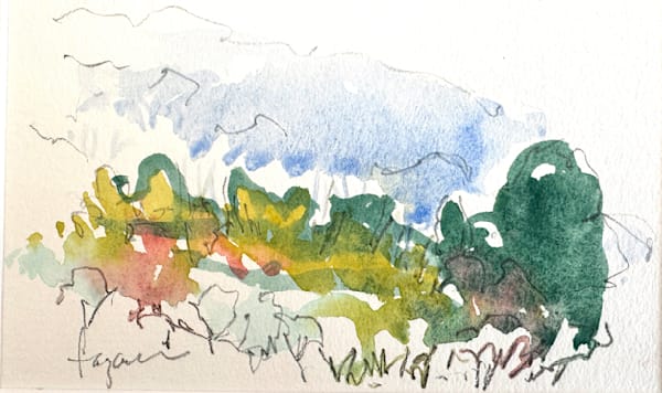 Field of Dreams II, Watercolor Print by Dorothy Fagan