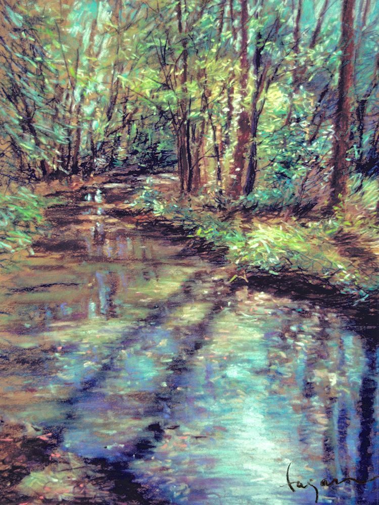 Afternoon Glow on Darden Mill, Print by Dorothy Fagan