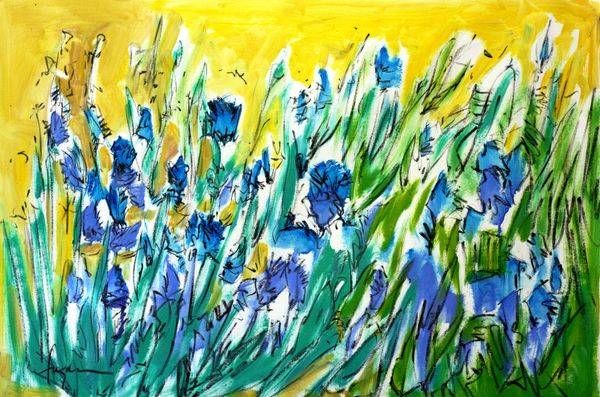 Blue Cornflower Art, Join Me in the Meadow by Dorothy Fagan Fine Arts