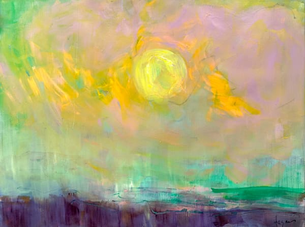 Pastel Sunrise Fine Art Print Hope Dwells by Dorothy Fagan