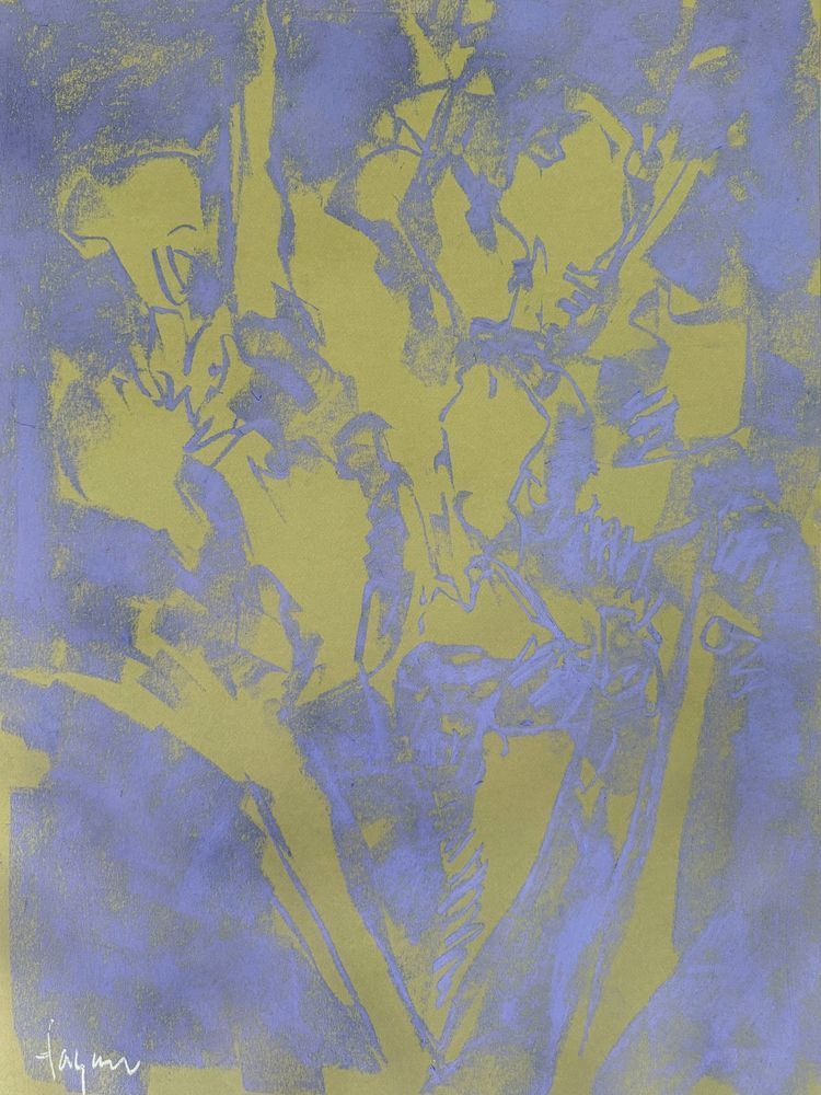 Iris II by Dorothy Fagan Botanical Essence Fine Arts