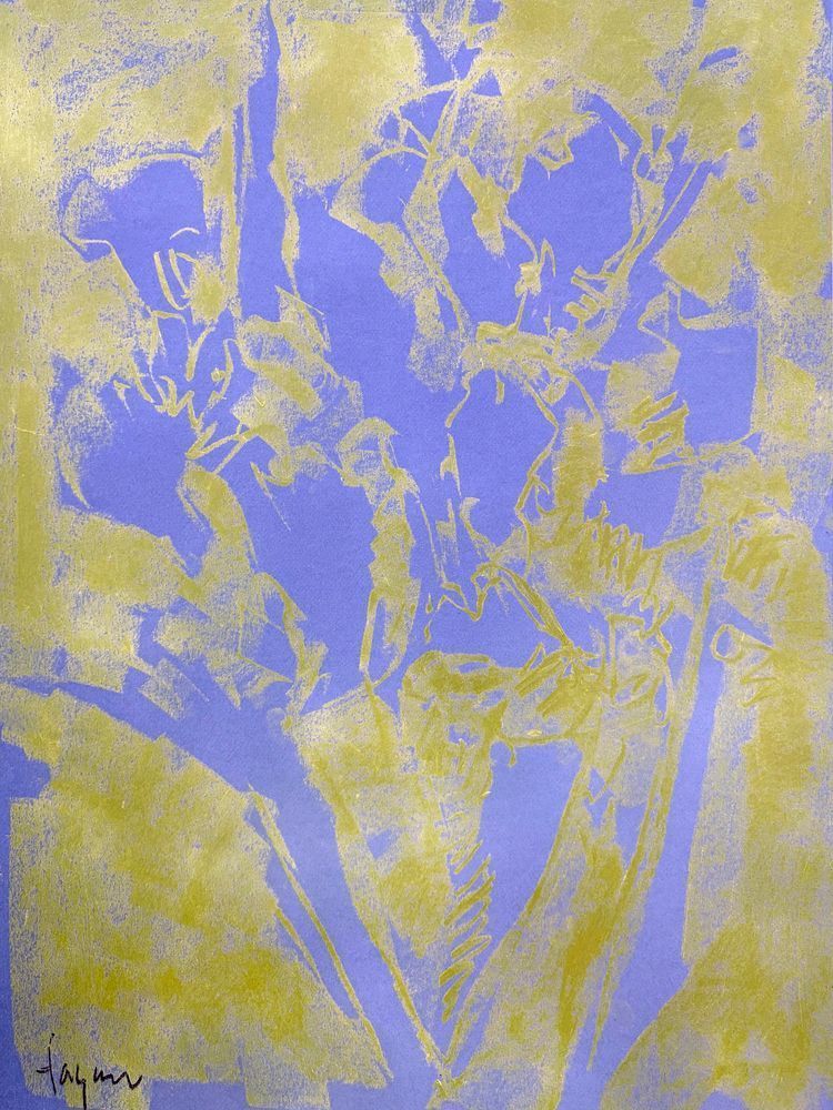 Iris II by Dorothy Fagan Botanical Essence Fine Arts