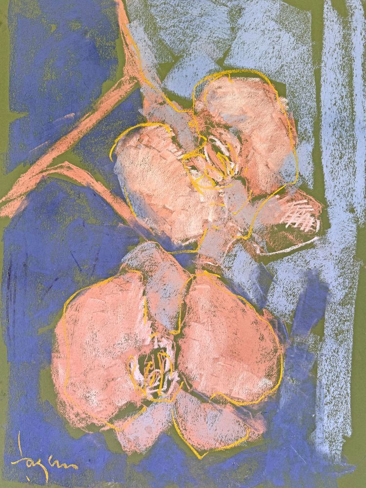 Orchid Sisters II by Dorothy Fagan Botanical Essence Fine Arts