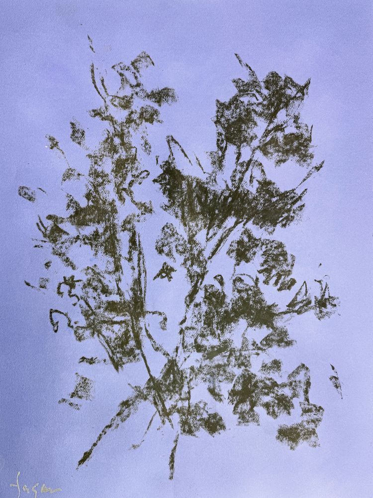 Lilac Blush Ii Blue Art | Dorothy Fagan Fine Arts