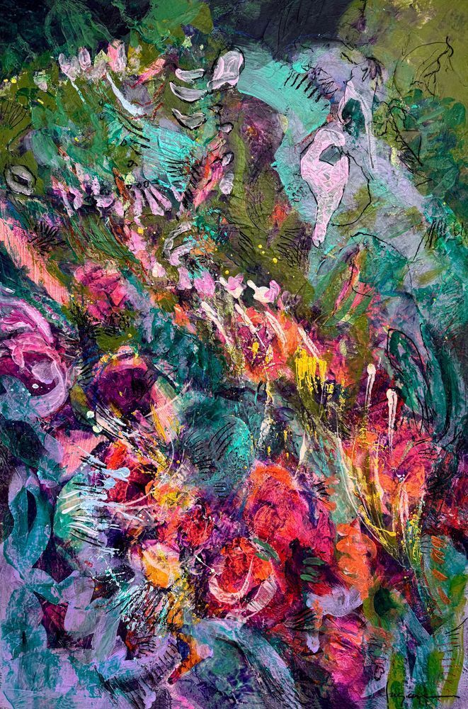 Midnight in the Garden Artist Edition of 100 Dorothy Fagan Fine Arts
