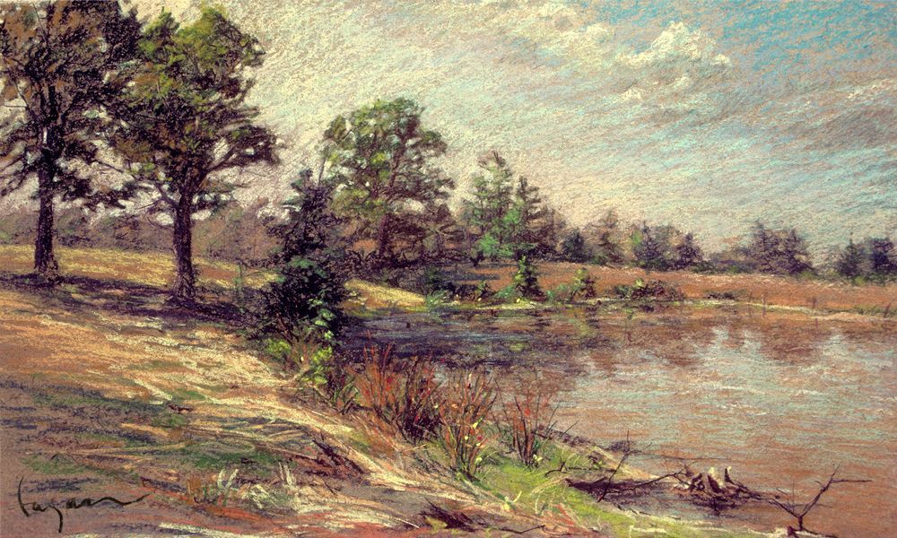 Darden Mill Creek Painting Print by Dorothy Fagan