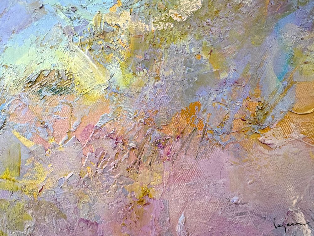 Large Cloud Abstract Art, Soaring 13 by Dorothy Fagan