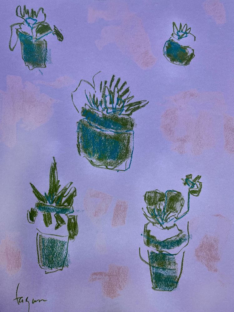 Potted Blessings by Dorothy Fagan Botanical Essesnce Fine Arts
