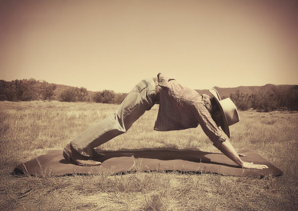 Cowboys Practicing Yoga