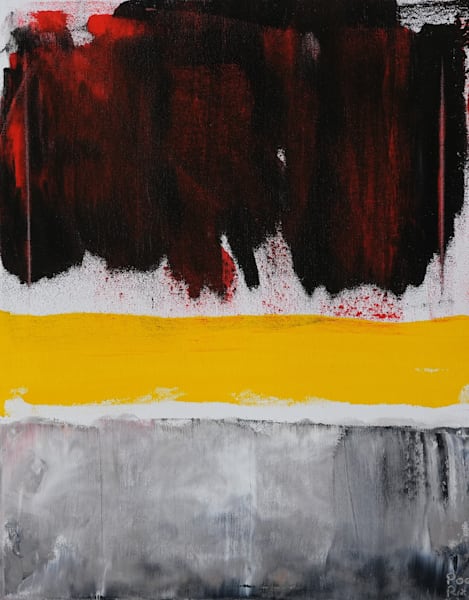 Grey, Yellow, Rust Art | Poet Rain Arts