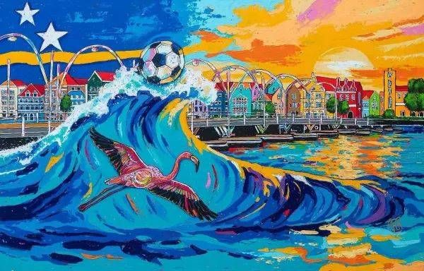 Curaçao World Cup Series | Original Paintings by Renata Rolefes