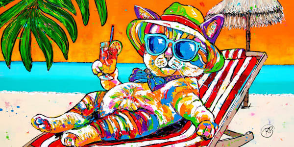 Original Happy Paintings | Joyful Caribbean Art by Renata Rolefes