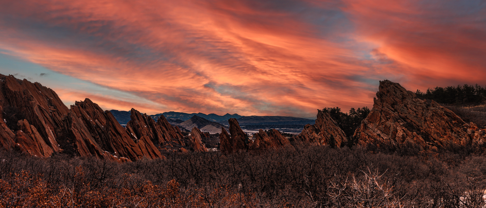 Red Rocks Dusk - Vibrant Landscape Photography
