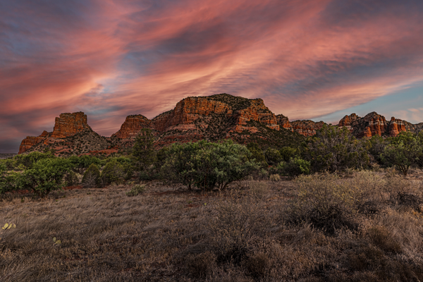 Sedona Sunrise Vibrations - Vibrant Landscape Photography