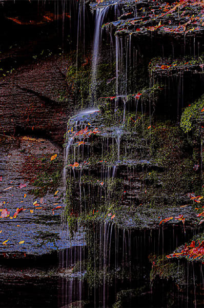 Whispering Waters - Tranquil Waterfall Artwork