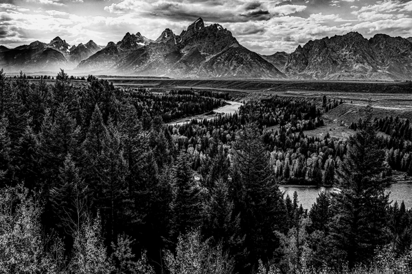 Grand Tetons Tribute - Black and White Landscape Photography