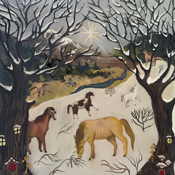 Winter Mares Art | Belinda Rose Lee Art