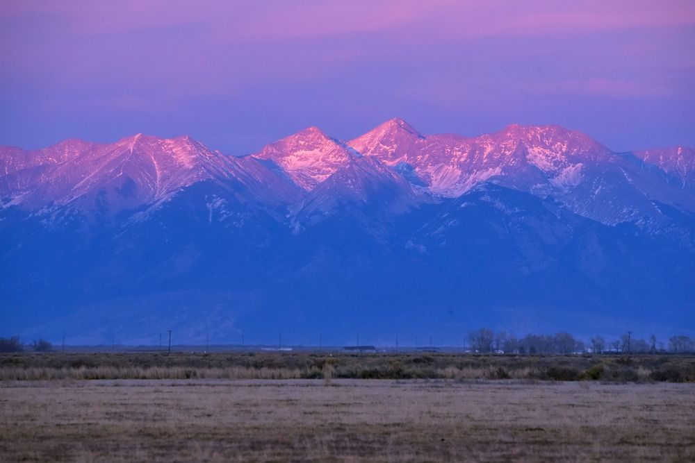 Alpenglow On The Sangres Photography Art | Nicholas Jensen Photography