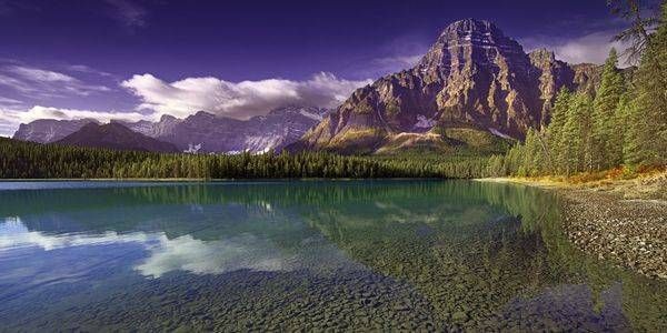 Mt. Cephren - Pyramid at Waterfowl Lake