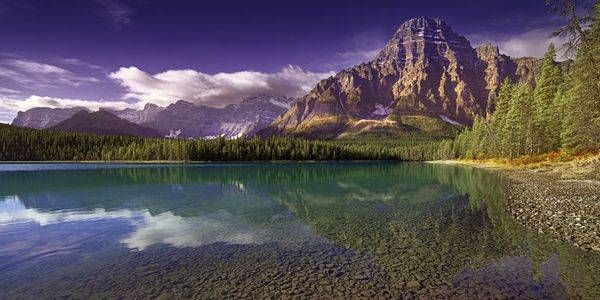 Mt. Cephren - Pyramid at Waterfowl Lake