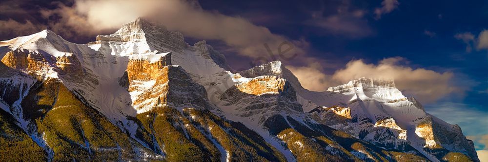 December Sun - on the  Rundle Range